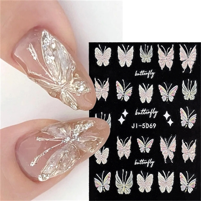3D Butterfly Nail Stickers